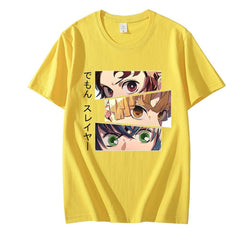 MAOKEI - Kamado Team Zoom Eyes Shirt - 1005003898010653-Yellow-XS