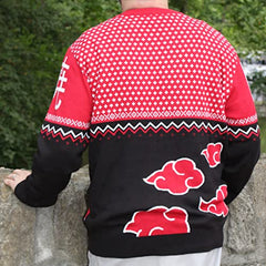 MAOKEI - Naruto Shippuden Akatsuki Cloud Christmas Sweater - B09YMSZ95B
