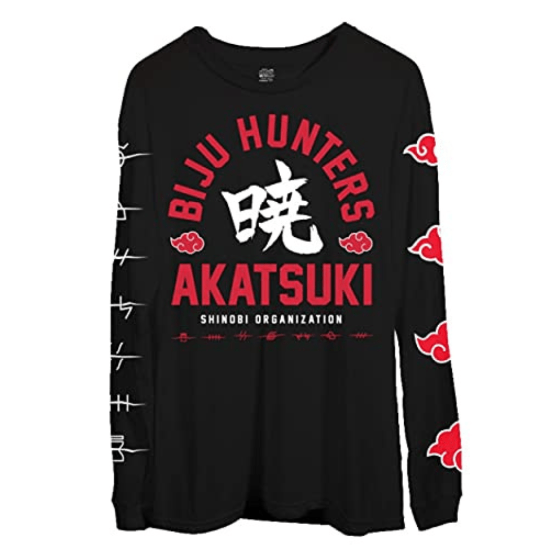 MAOKEI - Naruto Shippuden Bijuu Hunters Long Sleeve T-Shirt - B0BLHZ3HX2