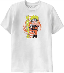 MAOKEI - Naruto Shippuden Chibi Naruto Fist Anime Youth Crew T-Shirt Officially Licensed YS (6/8) Black - B00U0I6YIO-3