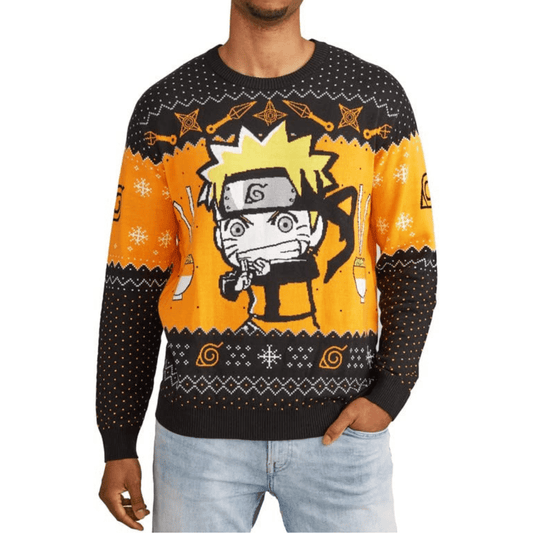 MAOKEI - Naruto Shippuden Ichiraku Ramen Christmas Sweater Style 2 - B09YMT3W3C