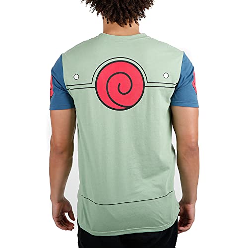 MAOKEI - Naruto Shippuden Jonin Jacket Inspired Shirt - B09GWBMGPD