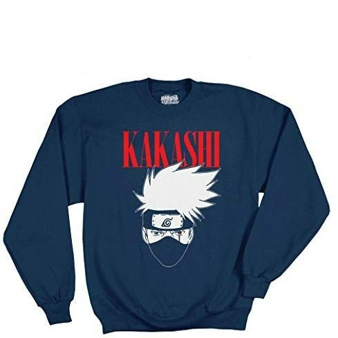 MAOKEI - Naruto Shippuden Kakashi Head Sweatshirt - B07DTKMTGJ