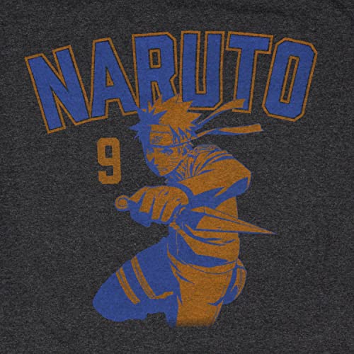 MAOKEI - Naruto Shippuden Naruto Jump Vintage Graphic Shirt - B0C46YMW57