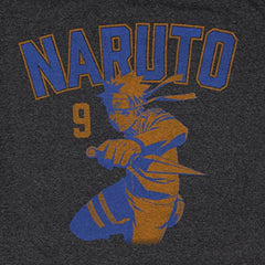 MAOKEI - Naruto Shippuden Naruto Jump Vintage Graphic Shirt - B0C46YMW57