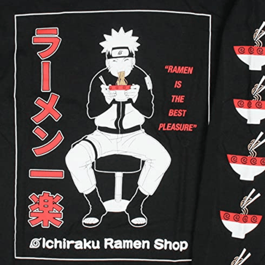 MAOKEI - Naruto Shippuden Ramen Inspired Long Sleeve Shirt - B093JD6NVT