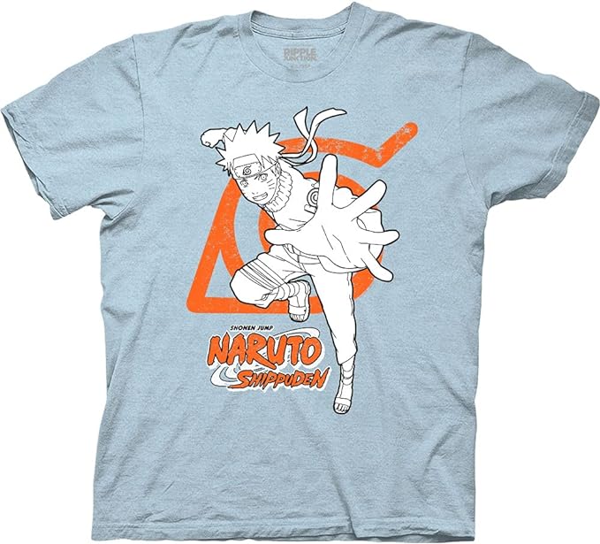 MAOKEI - Naruto x Hidden Leaf Village Symbol Fashion T-shirt - B00F0Q6Z4E-3