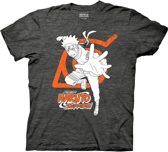 MAOKEI - Naruto x Hidden Leaf Village Symbol Fashion T-shirt - B00F0Q6Z4E-7