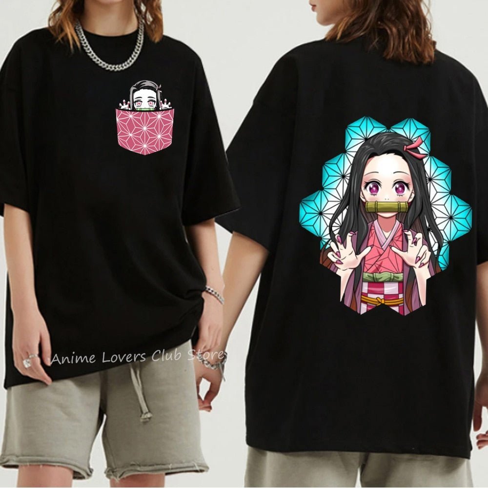 MAOKEI - Nezuko Sweet 3D Kawaii Shirt - 1005004974266632-style3-XS