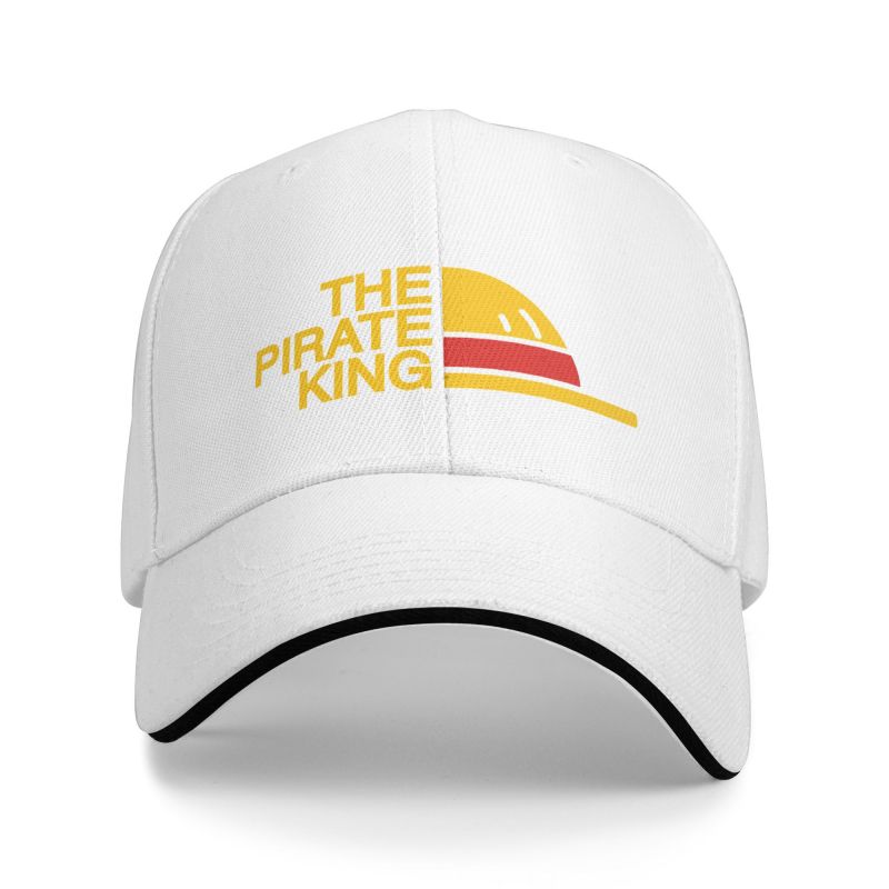 MAOKEI - One Piece Baseball Pirate King Cap - 1005004190148586-White-Baseball Cap-1