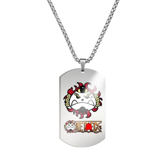 MAOKEI - One Piece Jinbe Silver Necklace - 1005004916829119-Jinbei-Necklace