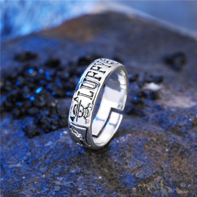 MAOKEI - One Piece Luffy Silver Ring - 1005004845848980-ONE PIECE 1-Adjustable