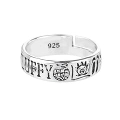 MAOKEI - One Piece Luffy Silver Ring - 1005004845848980-ONE PIECE 1-Adjustable