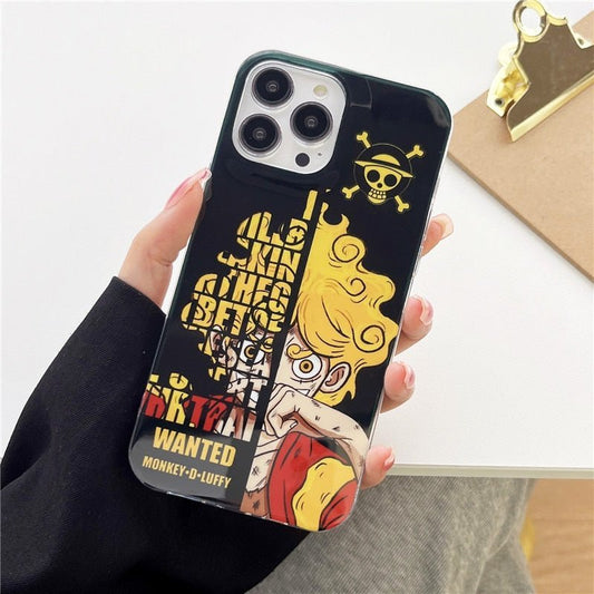 MAOKEI - One Piece Luffy Sun Gold Phone Case - 1005004647260514-81522-A-IPhone 11 pro max