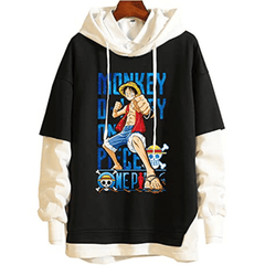 MAOKEI - One Piece Monkey D Luffy First Fight Classic Hoodie - B09P874H8R