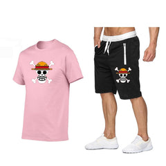 MAOKEI - One Piece Mugiwara Symbol Short Sleeves+Pants Clothes - 1005002450719127-3-S