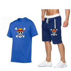 MAOKEI - One Piece Mugiwara Symbol Short Sleeves+Pants Clothes - 1005002450719127-5-S