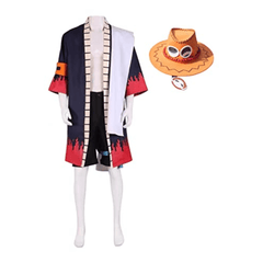 MAOKEI - One Piece Portgas D. Ace Alabasta Cosplay Outfit - B0B38PZGQ4