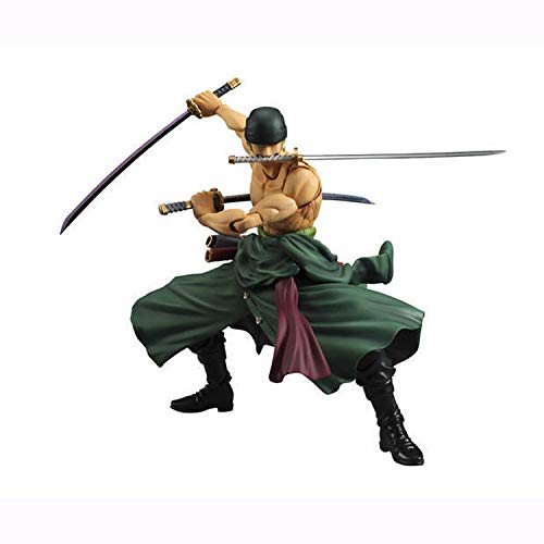 MAOKEI - One Piece Roronoa Zoro 3 Swords Style Multi Action Figure - B09MB29FQW
