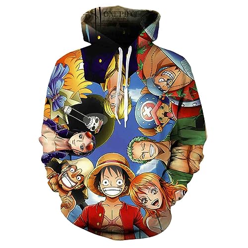 MAOKEI - One Piece Standard Anime Hoodie Style 2 - B0BFF9TC1L