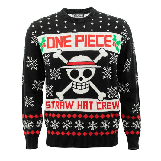 MAOKEI - One Piece Straw Hat Crew Emblematic Christmas Sweater - B0C1P74WGH
