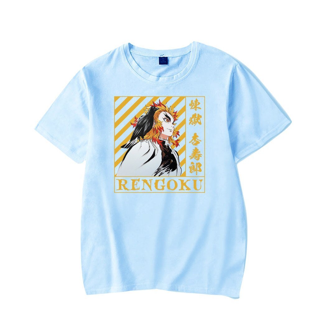 MAOKEI - Rengoku Vs Akaza Poster Shirt - 1005004325490097-blue2-XS
