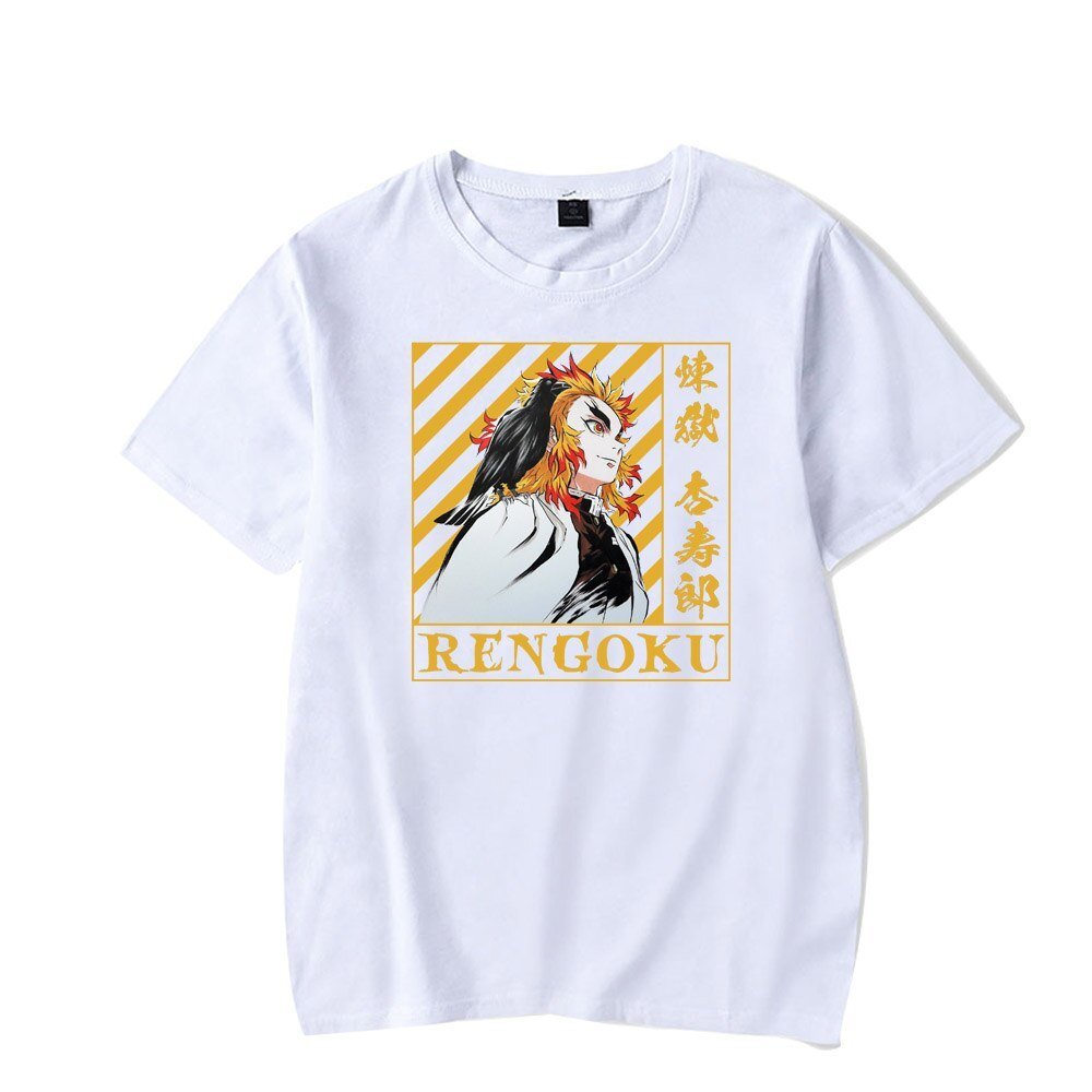 MAOKEI - Rengoku Vs Akaza Poster Shirt - 1005004325490097-White2-XS