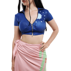 MAOKEI - Robin East Blue Style Cosplay Costume - B09BQXC578