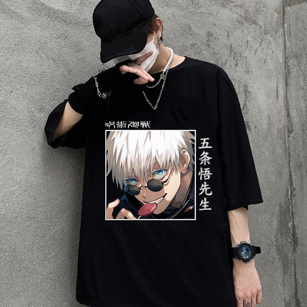 MAOKEI - Satoru Gojo Best Style T-Shirt - 1005002255196081-Black-XS