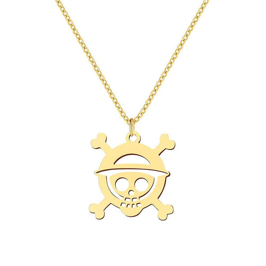 MAOKEI - Stainless Steel One Piece Necklace - 1005003304871581-Gold-45cm