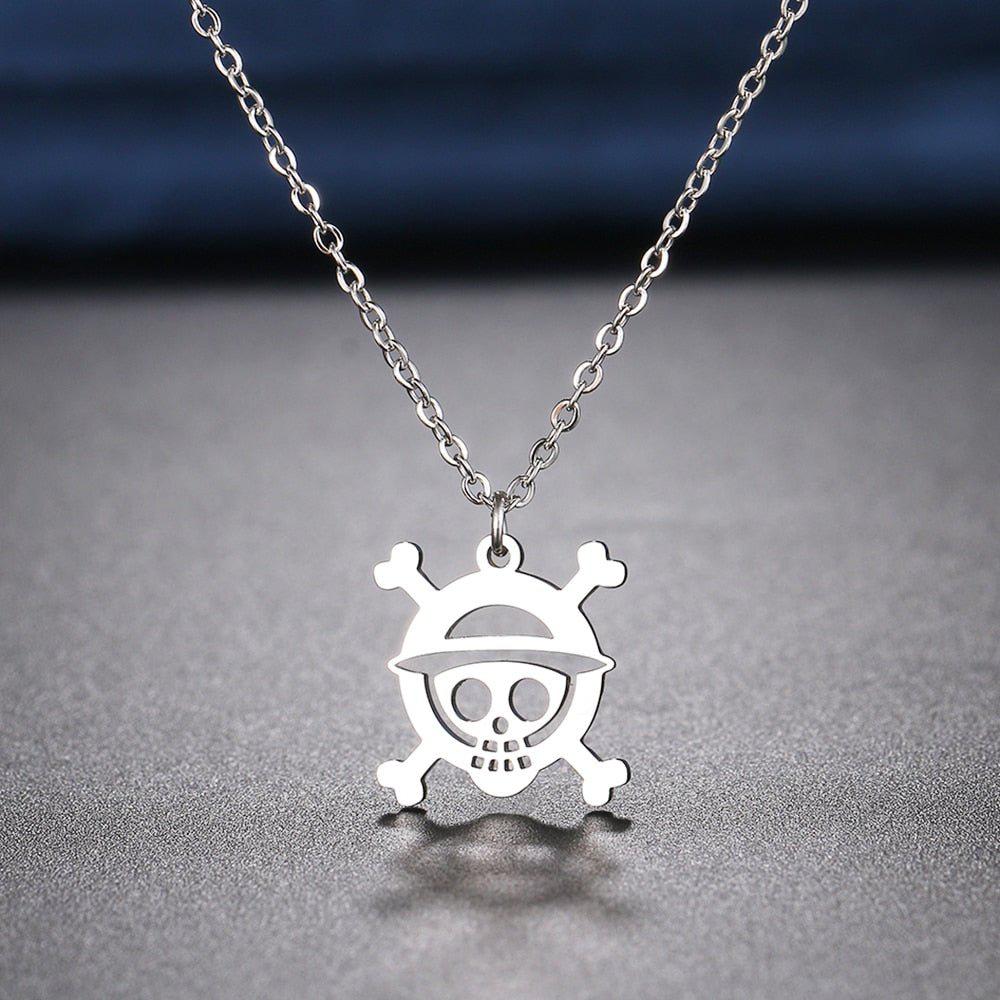 MAOKEI - Stainless Steel One Piece Necklace - 1005003304871581-Silver-45cm