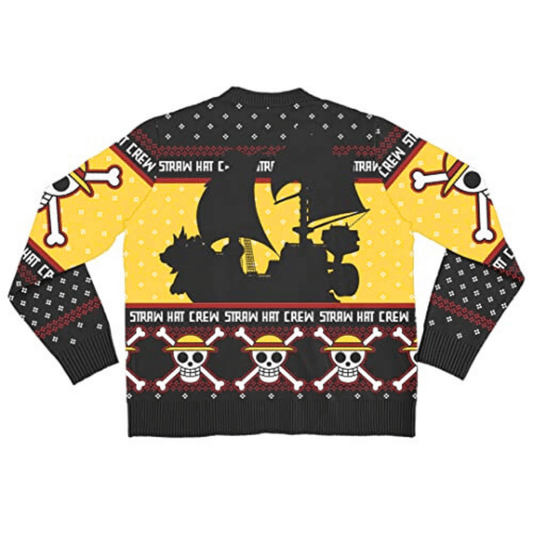 MAOKEI - StrawHats Emblematic Christmas Sweater - B0C66YJY38