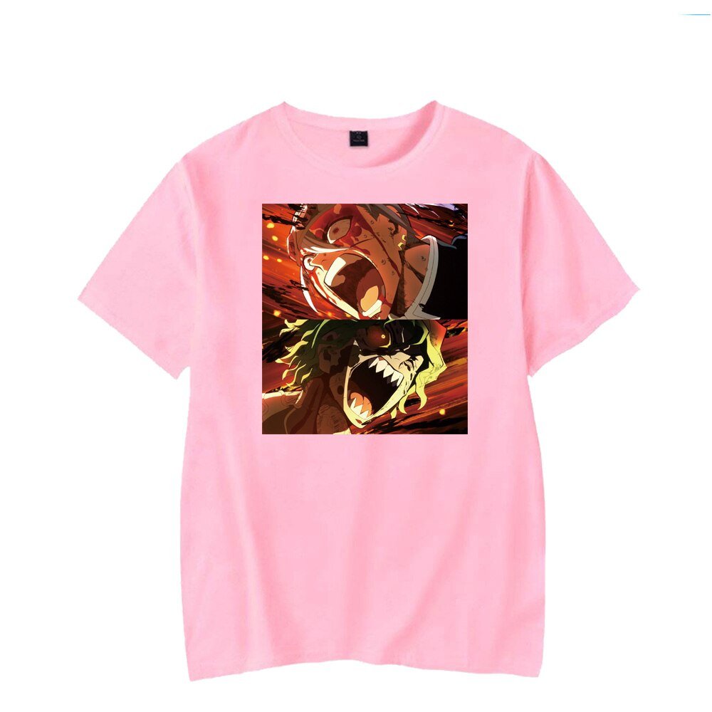 MAOKEI - Uzui Tengen & Giyuutarou Top Summer T-Shirt - 1005004047025355-Pink-XS
