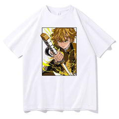 MAOKEI - Zenitsu First Kata Style 2 T-Shirt - 1005004166472364-White-XS